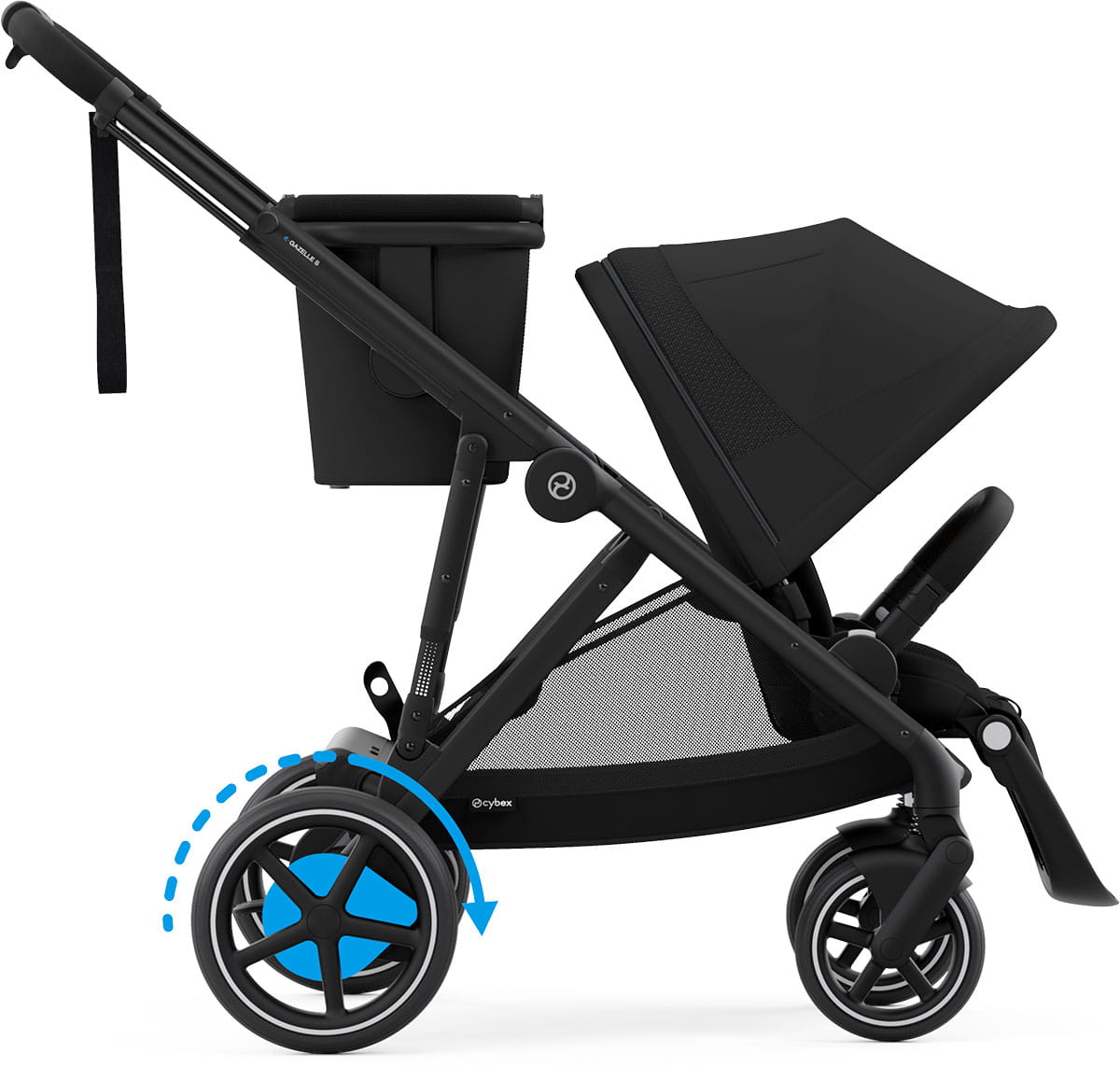 Универсальная коляска для двойни 2 в 1 Cybex e-Gazelle S