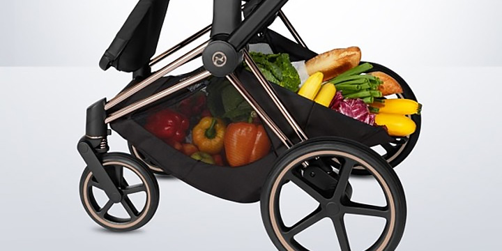 Универсальная коляска 2 в 1 Cybex e-Priam 4.0 на шасси Rosegold