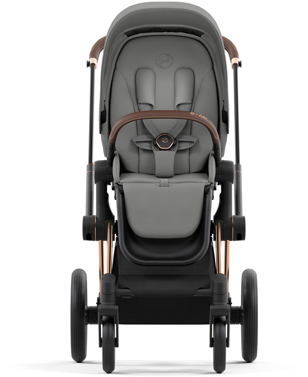 Универсальная коляска 2 в 1 Cybex e-Priam 4.0 на шасси Rosegold