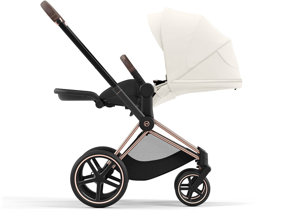 Универсальная коляска 2 в 1 Cybex e-Priam 4.0 на шасси Rosegold