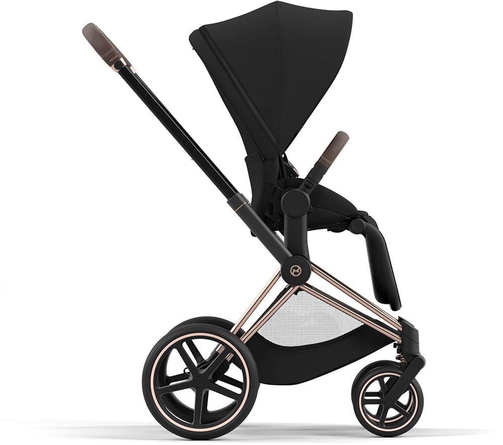 Универсальная коляска 3 в 1 Cybex Priam 4.0 шасси Rosegold (автокресло Cloud T i-Size PLUS)