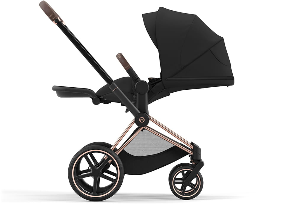 Универсальная коляска 3 в 1 Cybex Priam 4.0 шасси Rosegold (автокресло Cloud T i-Size PLUS)