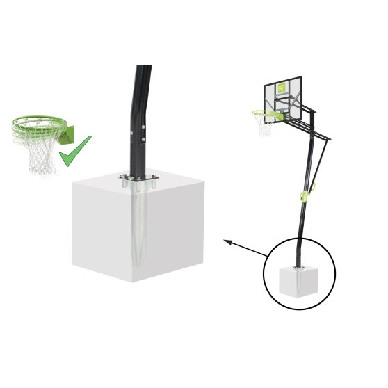 Баскетбольная стойка EXIT Galaxy под бетонное основание, 00211