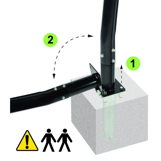 Баскетбольная стойка EXIT Galaxy под бетонное основание, 00211