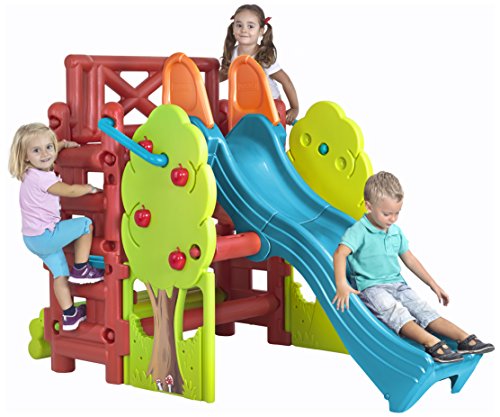 Игровая площадка с горкой и столиком Feber Wood House, 9590