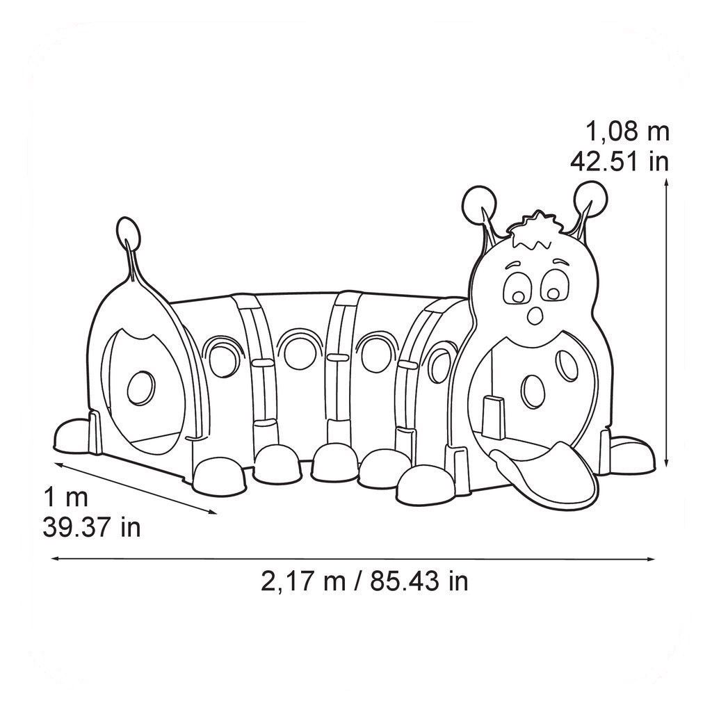 Модульный игровой туннель Feber Caterpillar (Febergus) 6 Modules, 9596