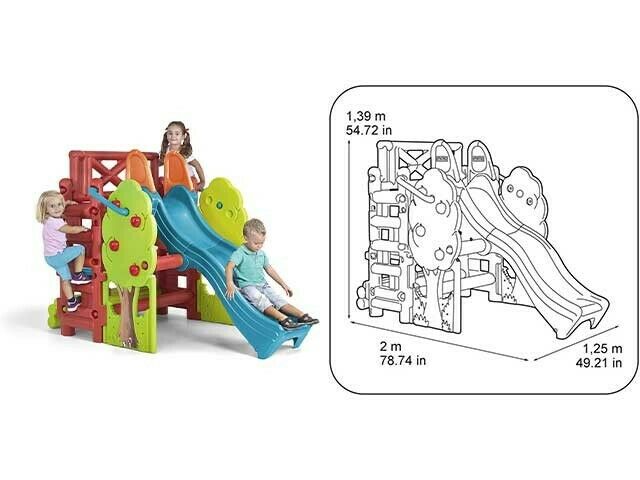 Игровая площадка с горкой и столиком Feber Wood House, 9590