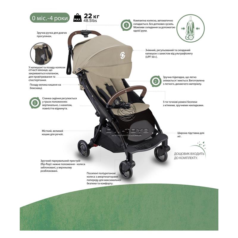 Прогулочная коляска Globber Stroll.Lite
