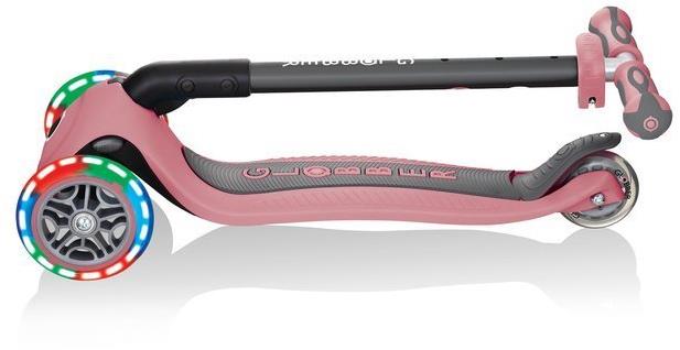 Детский 3-колесный самокат 3 в 1 Globber Go-up deluxe fantasy lights с сиденьем и родительской ручкой, 646