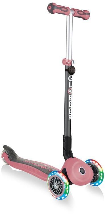 Детский 3-колесный самокат 3 в 1 Globber Go-up deluxe fantasy lights с сиденьем и родительской ручкой, 646