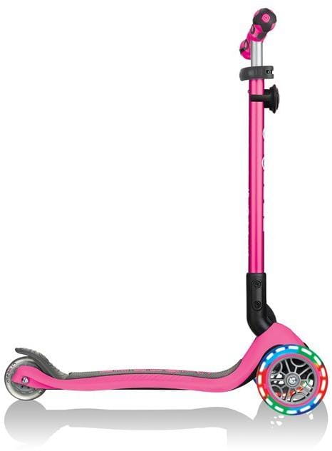 Детский 3-колесный самокат 3 в 1 Globber Go-up deluxe fantasy lights с сиденьем и родительской ручкой, 646