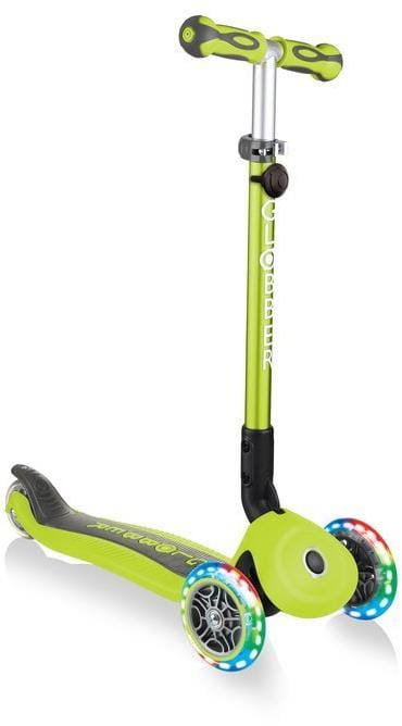 Детский 3-колесный самокат 3 в 1 Globber Go-up deluxe fantasy lights с сиденьем и родительской ручкой, 646
