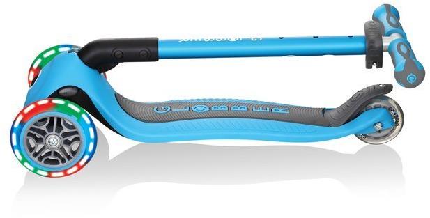 Детский 3-колесный самокат 3 в 1 Globber Go-up deluxe fantasy lights с сиденьем и родительской ручкой, 646