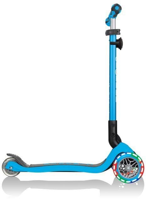 Детский 3-колесный самокат 3 в 1 Globber Go-up deluxe fantasy lights с сиденьем и родительской ручкой, 646