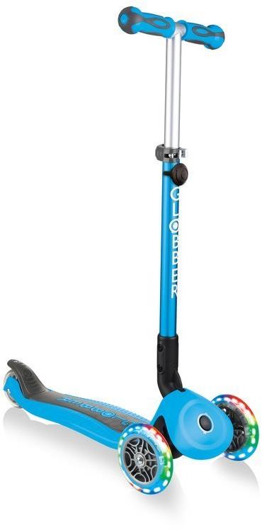 Детский 3-колесный самокат 3 в 1 Globber Go-up deluxe fantasy lights с сиденьем и родительской ручкой, 646