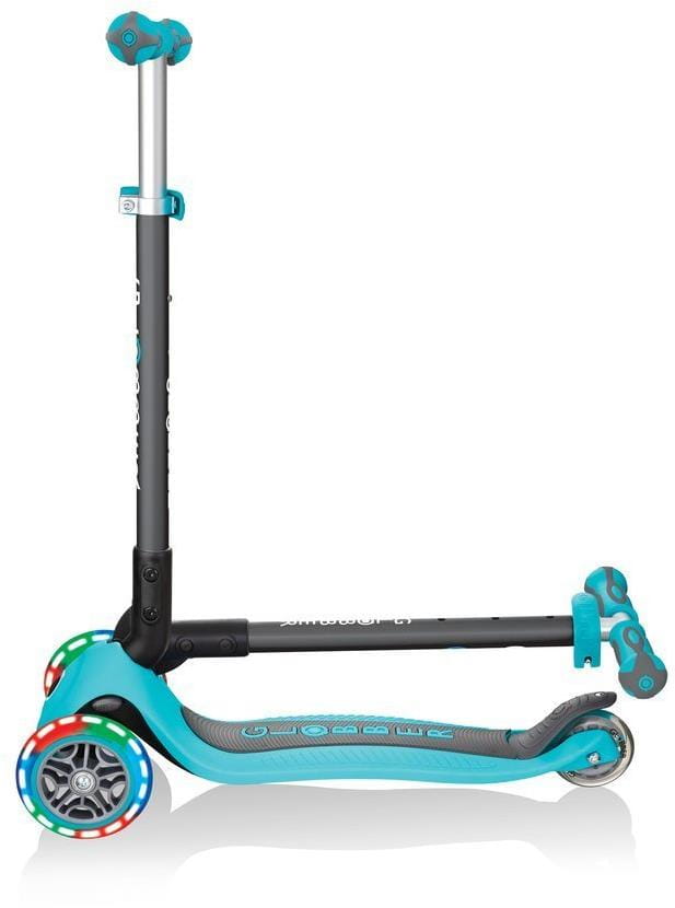 Детский 3-колесный самокат 3 в 1 Globber Go-up deluxe fantasy lights с сиденьем и родительской ручкой, 646