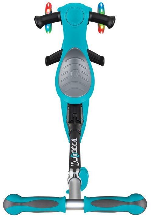Детский 3-колесный самокат 3 в 1 Globber Go-up deluxe fantasy lights с сиденьем и родительской ручкой, 646