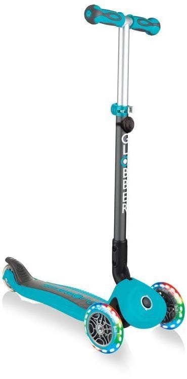 Детский 3-колесный самокат 3 в 1 Globber Go-up deluxe fantasy lights с сиденьем и родительской ручкой, 646