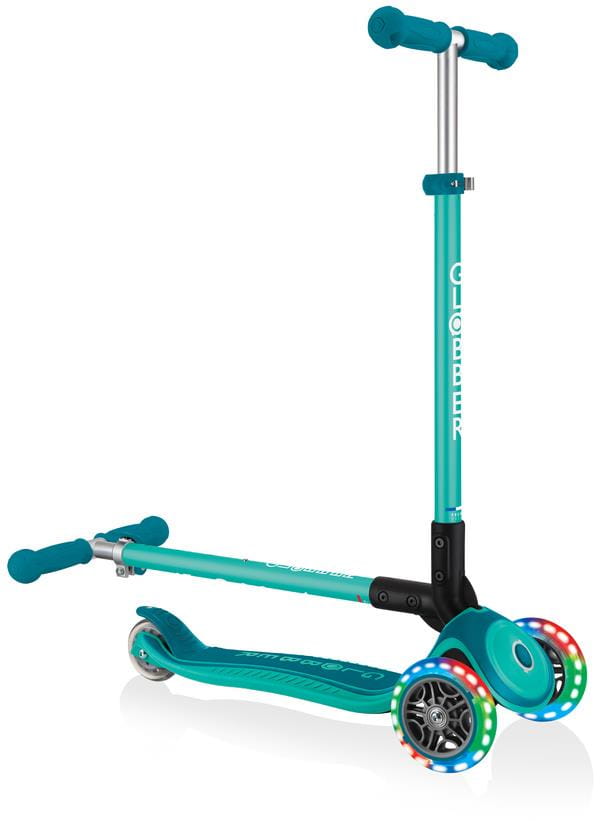 Детский 3-колесный самокат Globber Primo Foldable Plus Lights, 439
