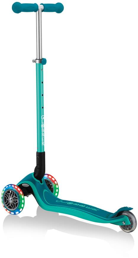 Детский 3-колесный самокат Globber Primo Foldable Plus Lights, 439