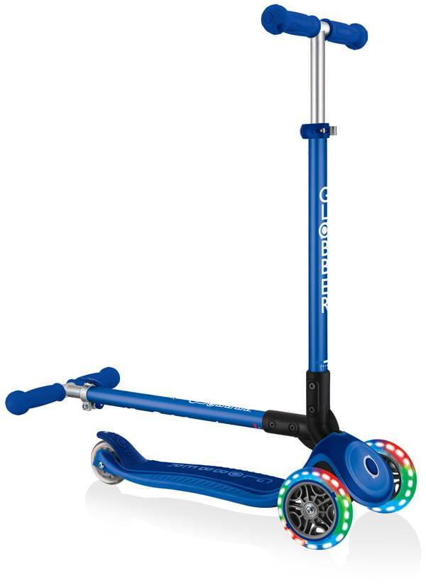 Детский 3-колесный самокат Globber Primo Foldable Plus Lights, 439