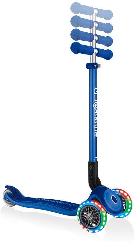 Детский 3-колесный самокат Globber Primo Foldable Plus Lights, 439