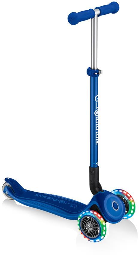 Детский 3-колесный самокат Globber Primo Foldable Plus Lights, 439