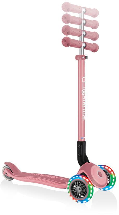 Детский 3-колесный самокат Globber Primo Foldable Plus Lights, 439