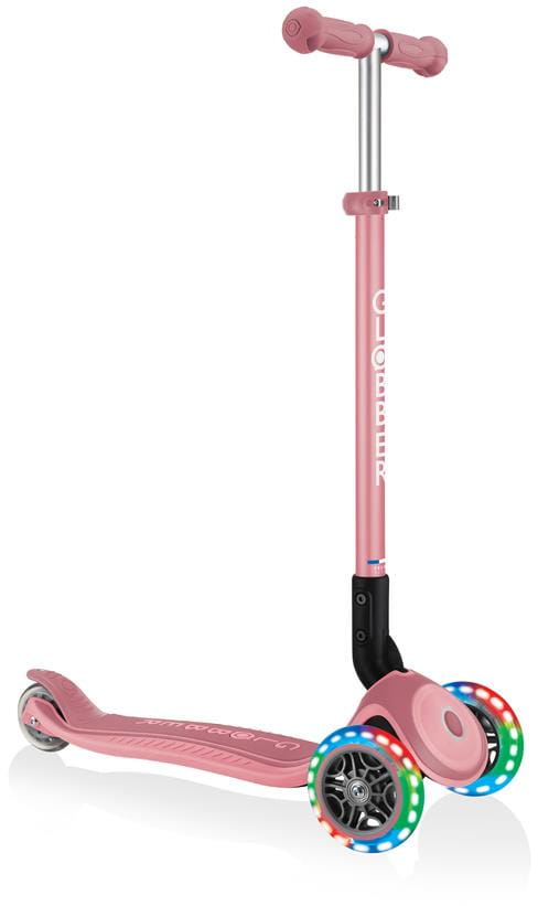 Детский 3-колесный самокат Globber Primo Foldable Plus Lights, 439