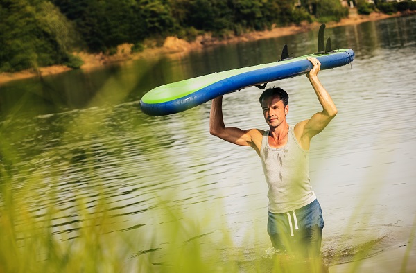 Надувная доска для серфинга Hudora Stand Up Paddle Glide 320 см, 03881