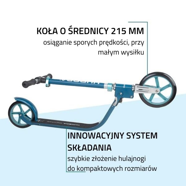 Детский самокат Hudora Bigwheel 215 Blue (14126, 14127)