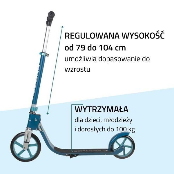 Детский самокат Hudora Bigwheel 215 Blue (14126, 14127)