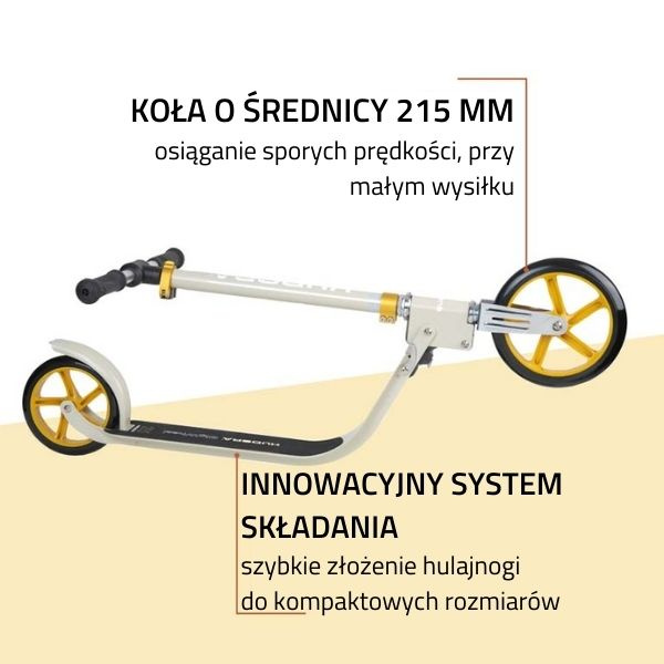 Детский самокат Hudora Bigwheel 215 Blue (14126, 14127)