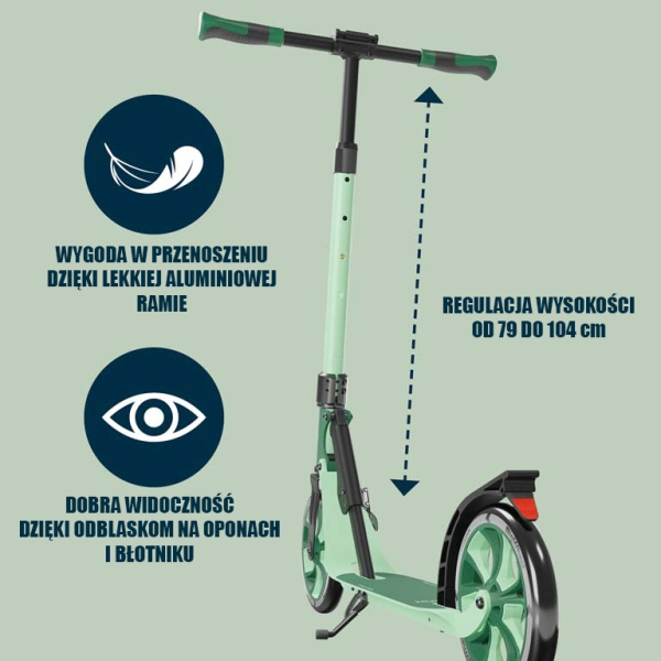 Детский самокат Hudora Bigwheel Advanced 205 (14151, 14153)