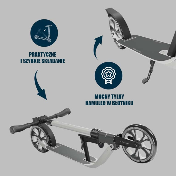 Детский самокат Hudora Bigwheel Advanced 205 (14151, 14153)