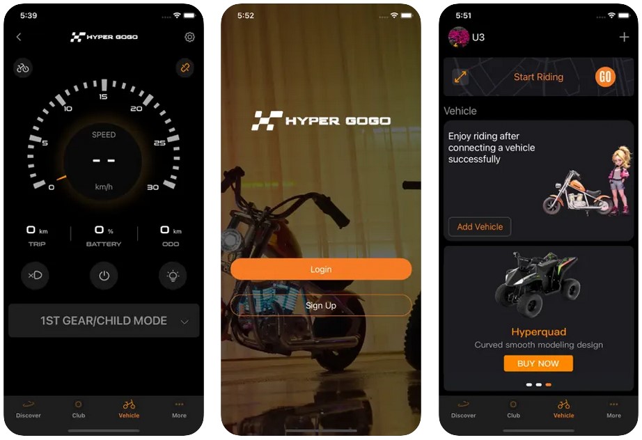 Детский электромотоцикл Hyper Gogo Cruiser 12 Plus с приложением 24 В