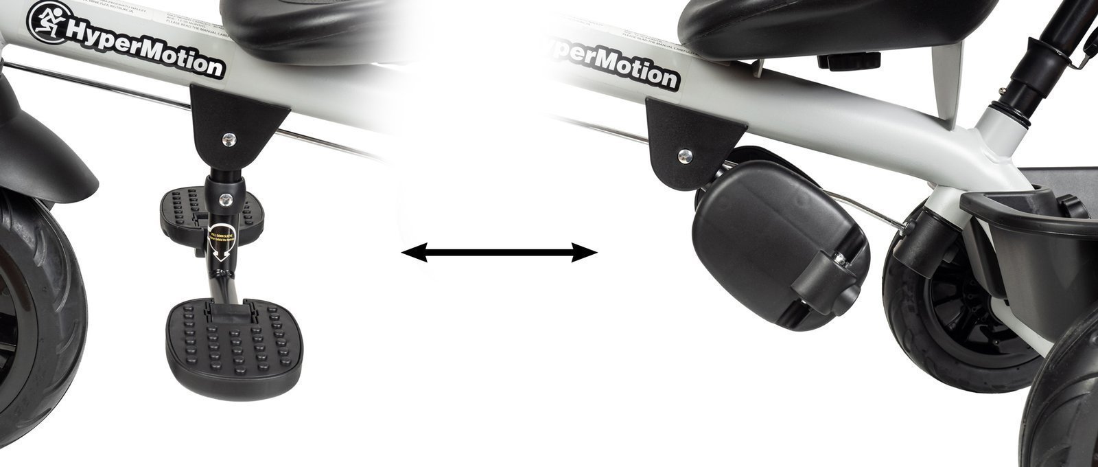 3-колесный велосипед HyperMotion Tobi Vector с родительской ручкой