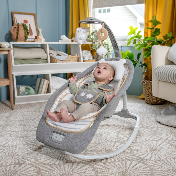 Детский шезлонг-качалка 2 в 1 Ingenuity Boutique, 74451109865