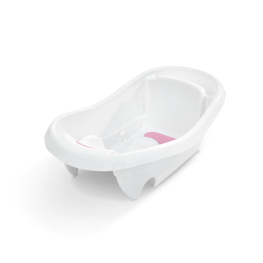 Детская ванночка Ingenuity Comfy Clean Deluxe, Pink-White, 12914171387