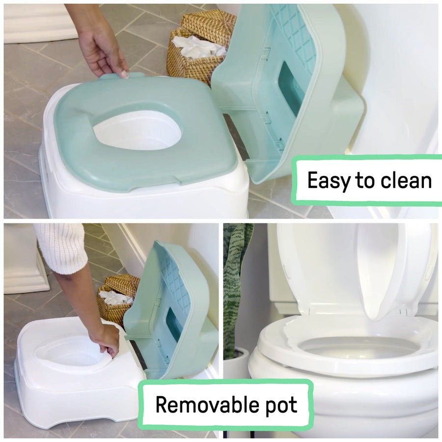 Детский горшок 3 в 1 Ingenuity Prepare to Potty, White-Green, 12914171431