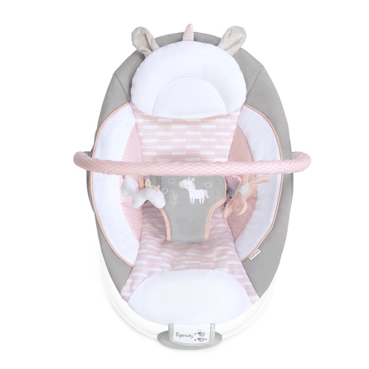 Детский шезлонг-качалка 2 в 1 Ingenuity Flora the Unicorn, 74451122017