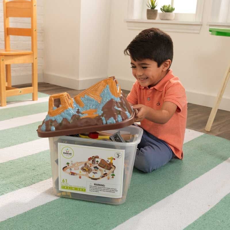 Игровой набор KidKraft железная дорога Bucket Top Construction, 17805