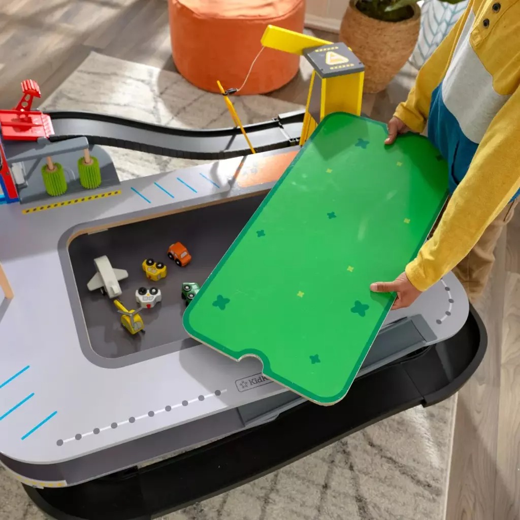 Игровой набор KidKraft гоночный трек Freeway Frenzy, совместимый с LEGO, KK18033