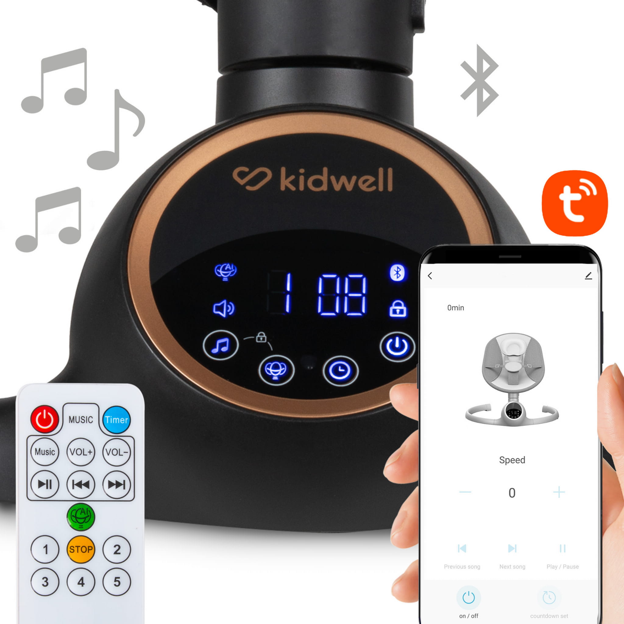 Укачивающий центр Kidwell 2 в 1 Reve