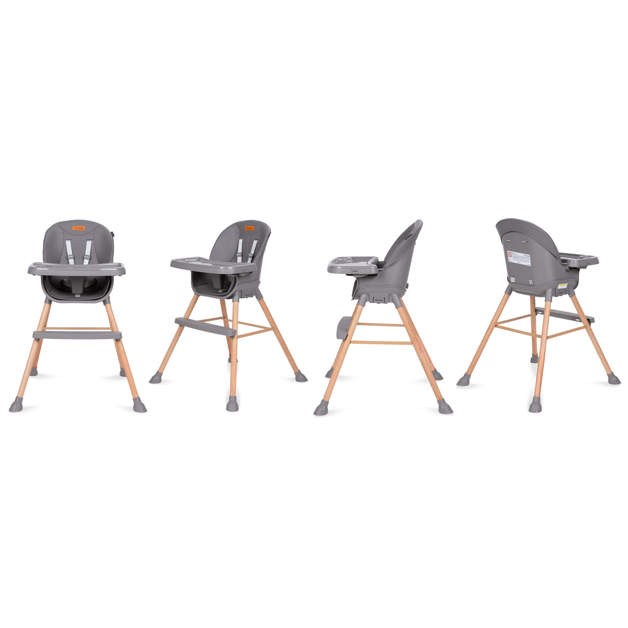 Стульчик для кормления 4 в 1 Kidwell Eatan Wood