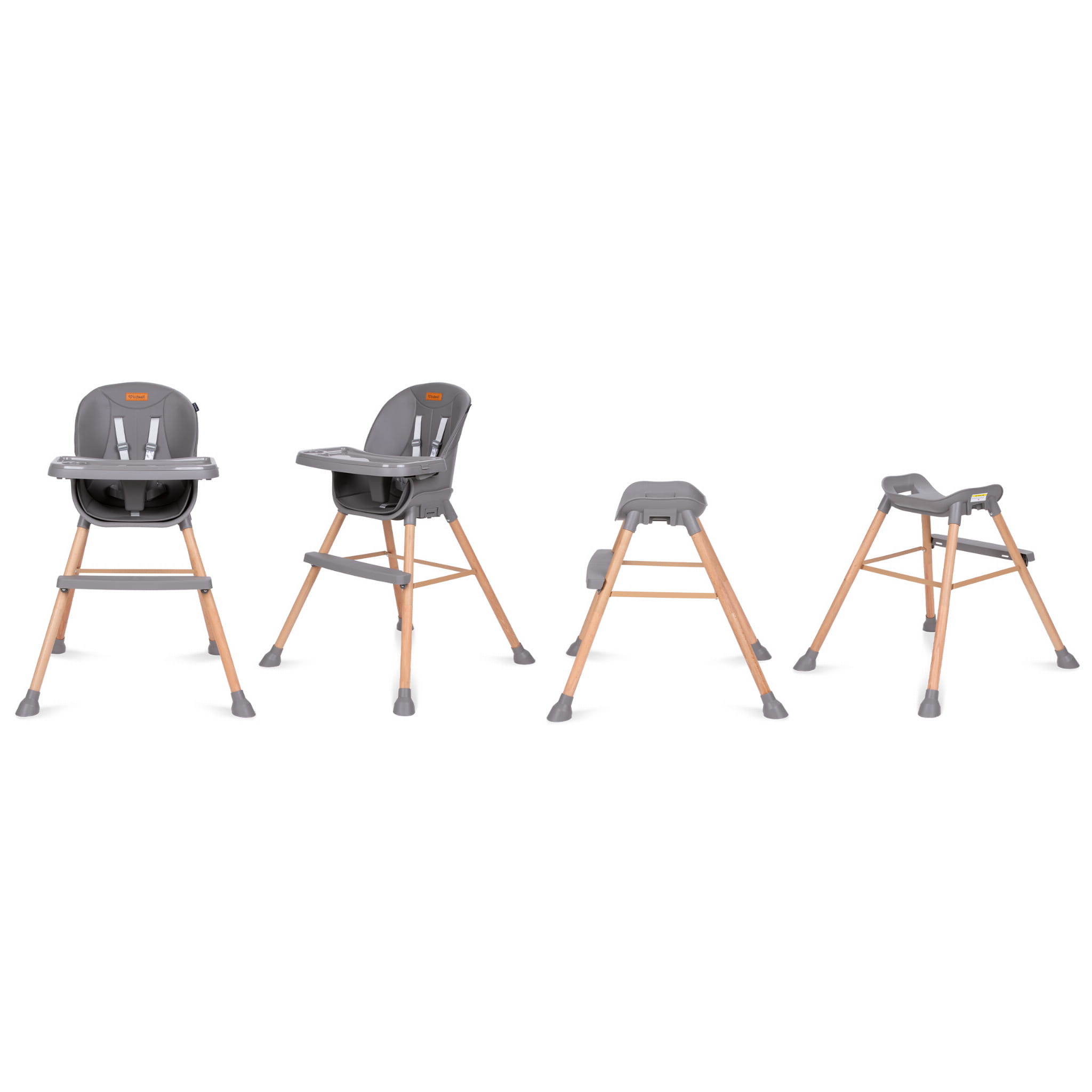 Стульчик для кормления 4 в 1 Kidwell Eatan Wood