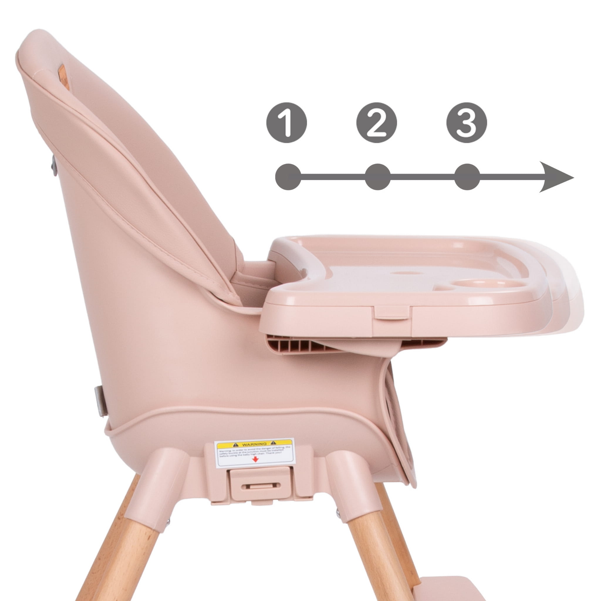 Стульчик для кормления 4 в 1 Kidwell Eatan Wood