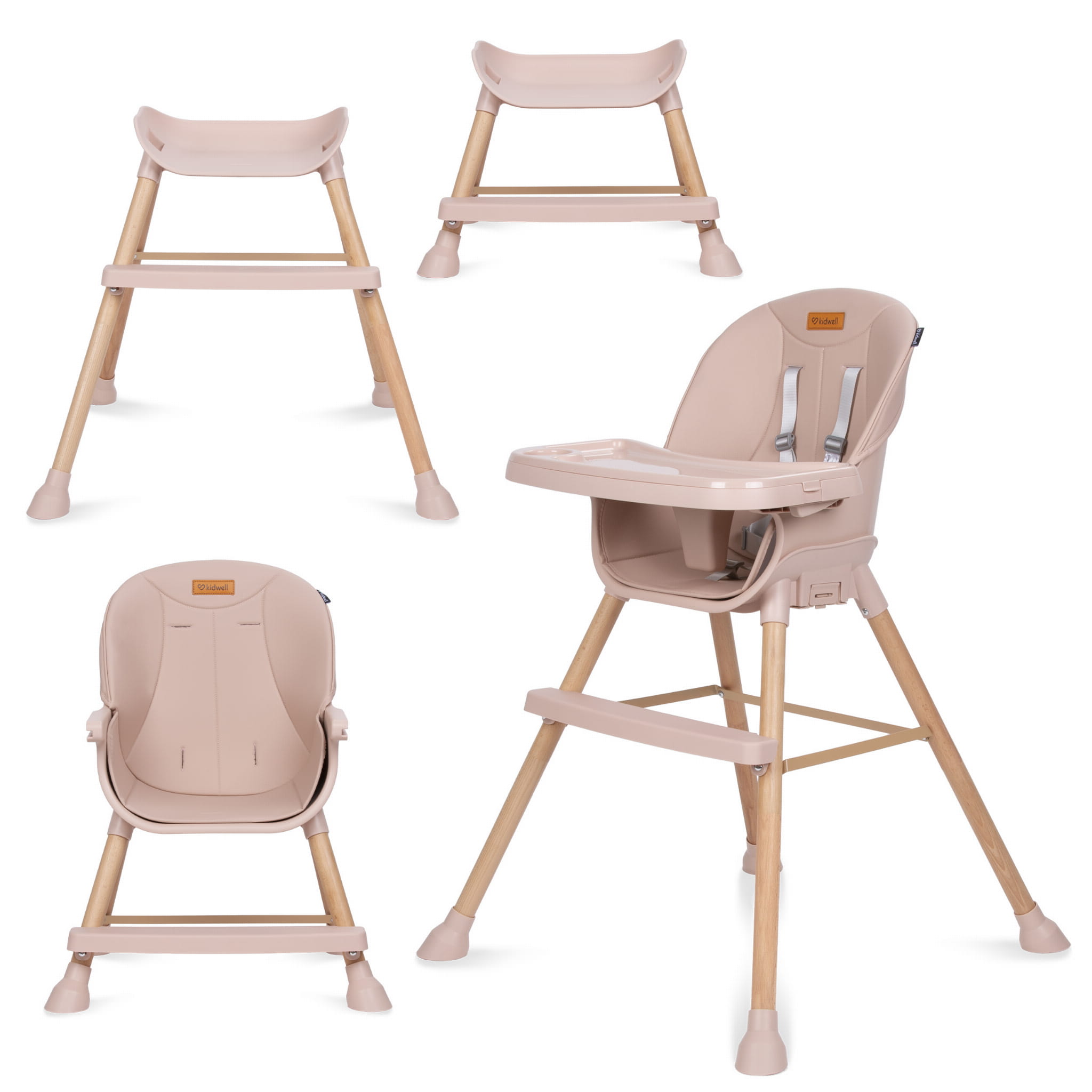 Стульчик для кормления 4 в 1 Kidwell Eatan Wood