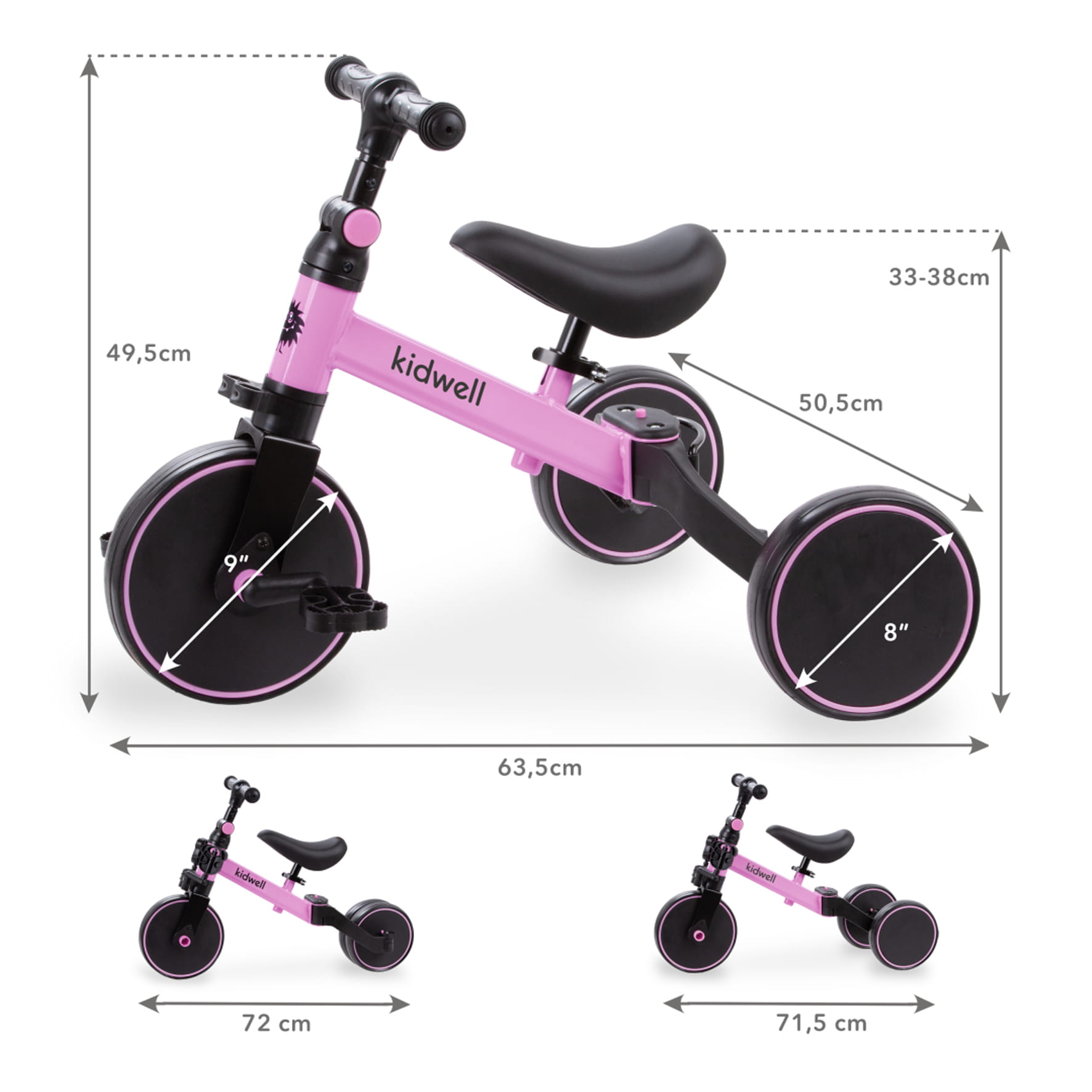 Детский велосипед 3 в 1 Kidwell Pico