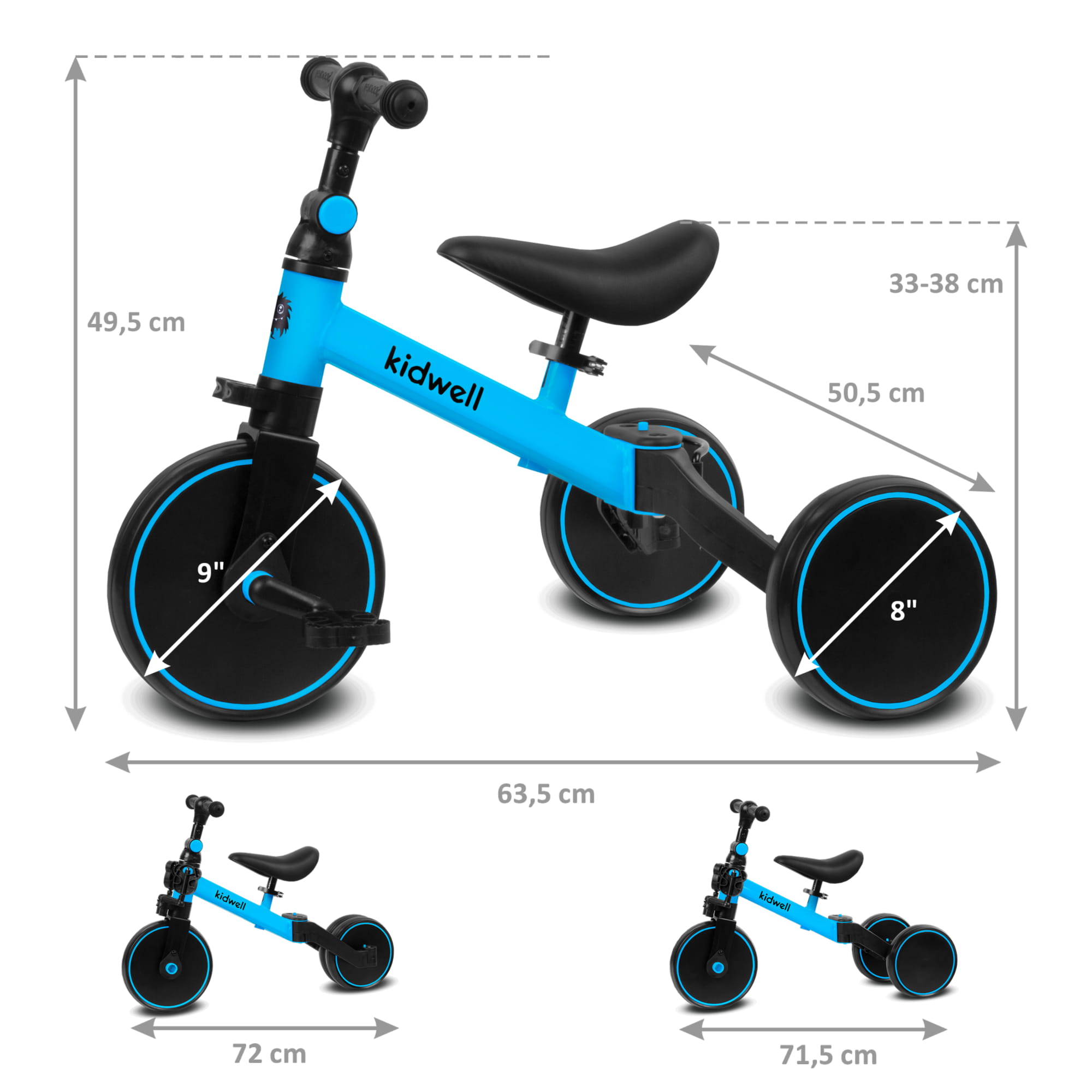 Детский велосипед 3 в 1 Kidwell Pico